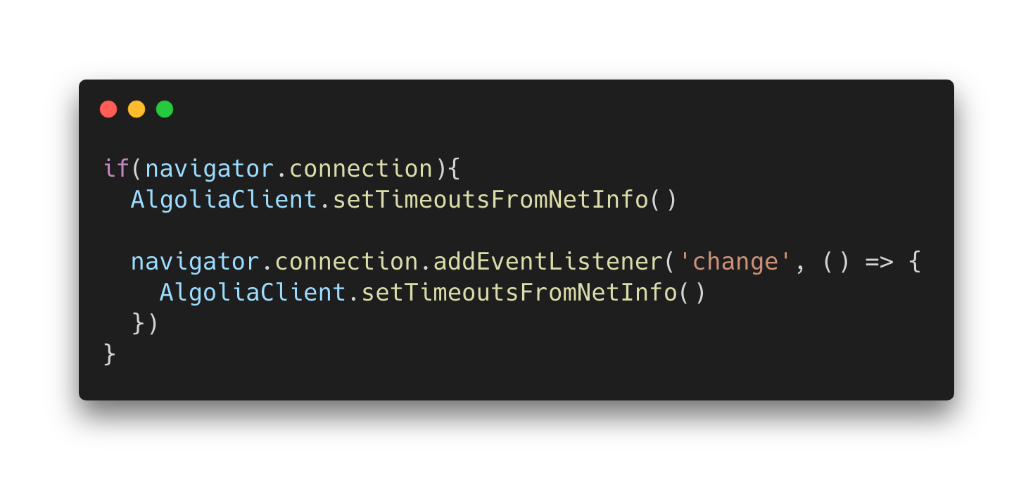 Search query timing under variable network conditions